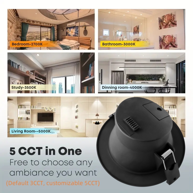 DL01 black Saa light emitting diode downlight 10w recessed dimmable ceiling downlight aluminum downlight waterproof commercial lighting home light spotlight