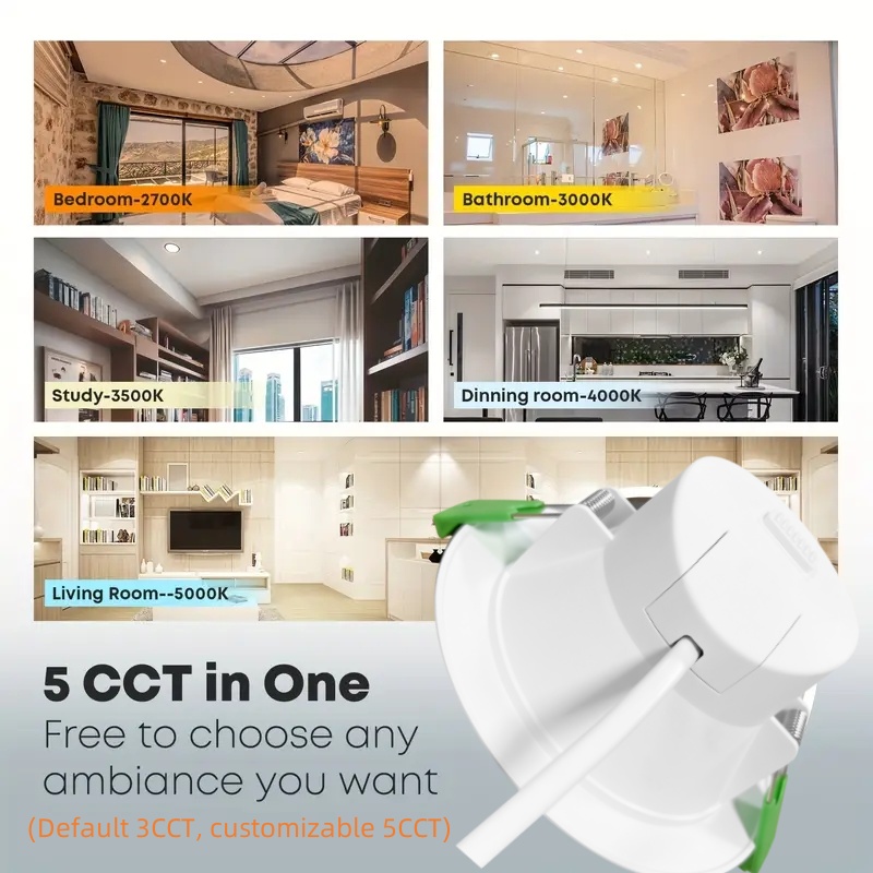 DL01-F IP44 waterproof light emitting diode downlight ceiling downlight 90mm tricolor 3CCT saa certificate dimmable aluminum light home spotlight ce