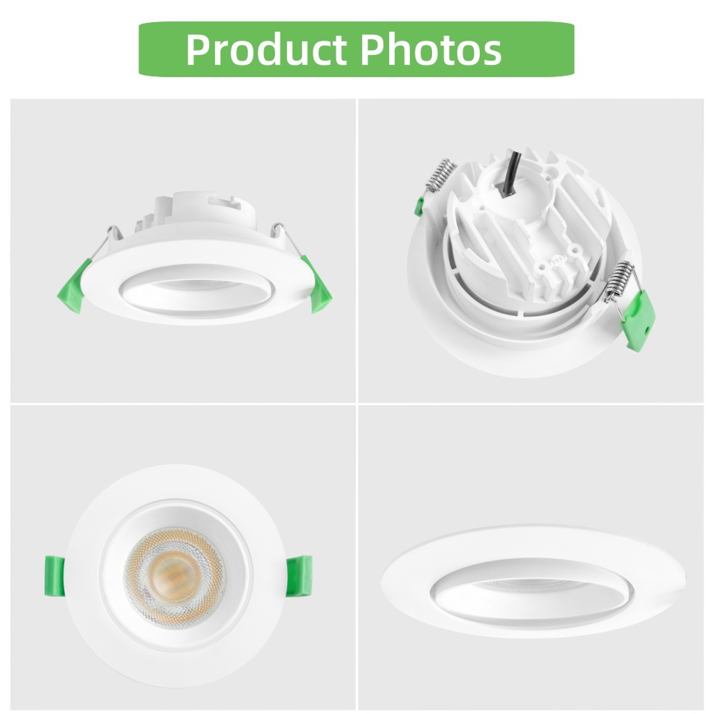 DL08 Ce certified dimmable 3000k 4000k 5000k CCT adjustable downlight ip20 6w SMD recessed saa light emitting diode downlights