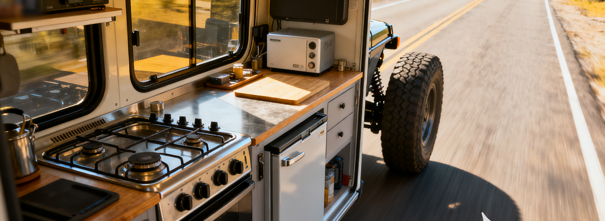 移动厨房和保险杠移动厨房